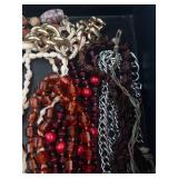 Beaded Necklaces Assorted Bead Strands - Shell, Glass, Wood, Stone Beads Beaded Necklaces Assorted Bead Strands - Shell, Glass, Wood, Stone Beads