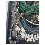 Boho Beaded Jewelry Set - Assorted Necklaces & Bracelets in Green, Turquoise & Blue Boho Beaded Jewelry Set - Assorted Necklaces & Bracelets in Green, Turquoise & Blue