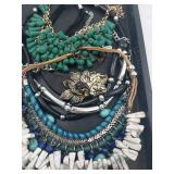 Boho Beaded Jewelry Set - Assorted Necklaces & Bracelets in Green, Turquoise & Blue Boho Beaded Jewelry Set - Assorted Necklaces & Bracelets in Green, Turquoise & Blue
