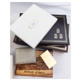 Assorted Jewelry Boxes & Cases - Leather, Wood & Cardboard, Mixed Brands & Sizes Assorted Jewelry Boxes & Cases - Leather, Wood & Cardboard, Mixed Brands & Sizes