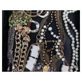 Assorted Women's Costume Jewelry - Pearl Necklace, Gold-Tone Chains & Bead Pieces Assorted Women's Costume Jewelry - Pearl Necklace, Gold-Tone Chains & Bead Pieces