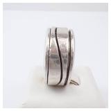 JRI Mexico Sterling Silver SPINNER Ring. Size 7.5. JRI Mexico Sterling Silver SPINNER Ring. Size 7.5.
