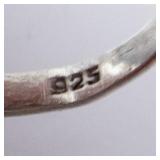 Sterling Silver Green Moon Stone? Ring. Size 8 Sterling Silver Green Moon Stone? Ring. Size 8