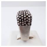 Sterling Silver Chunky Beaded Statement Ring. Size 8. Sterling Silver Chunky Beaded Statement Ring. Size 8.