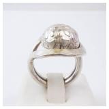 Sterling Silver Hammered Dome Ring - Size 5.5 Sterling Silver Hammered Dome Ring - Size 5.5