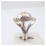 Sterling Silver Hammered Dome Ring - Size 5.5 Sterling Silver Hammered Dome Ring - Size 5.5