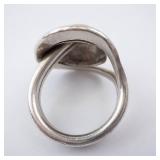 Sterling Silver Hammered Dome Ring - Size 5.5 Sterling Silver Hammered Dome Ring - Size 5.5