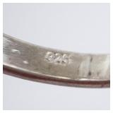 Amber Sterling Silver Ring - Cognac Amber Beads. Size 8.5. Amber Sterling Silver Ring - Cognac Amber Beads. Size 8.5.