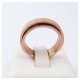 Spinner Ring - Rose Tone Sparkling, Size 6 Spinner Ring - Rose Tone Sparkling, Size 6