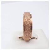 Spinner Ring - Rose Tone Sparkling, Size 6 Spinner Ring - Rose Tone Sparkling, Size 6