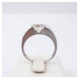 Solitaire CZ Sterling Silver Ring - Size 7.75 Solitaire CZ Sterling Silver Ring - Size 7.75