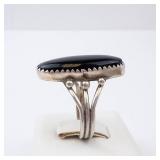 Black Onyx Sterling Southwest Ring - Size 6 Black Onyx Sterling Southwest Ring - Size 6