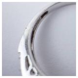 Aquamarine Halo Ring in Sterling Silver - Size 8 with CZ Accents Aquamarine Halo Ring in Sterling Silver - Size 8 with CZ Accents