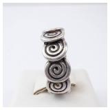Sterling Silver Swirl Band Ring - Size 6.5 Sterling Silver Swirl Band Ring - Size 6.5