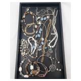 Assorted Jewelry Necklaces & Bracelets - Pearl Strands, Turquoise Beads & Metal Chains Assorted Jewelry Necklaces & Bracelets - Pearl Strands, Turquoise Beads & Metal Chains