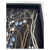 Assorted Jewelry Necklaces & Bracelets - Pearl Strands, Turquoise Beads & Metal Chains Assorted Jewelry Necklaces & Bracelets - Pearl Strands, Turquoise Beads & Metal Chains