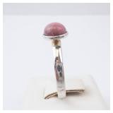 Rhodonite Sterling Silver Ring - Size 8 Rhodonite Sterling Silver Ring - Size 8