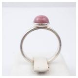 Rhodonite Sterling Silver Ring - Size 8 Rhodonite Sterling Silver Ring - Size 8