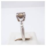 3 Stone Sterling Silver Ring - Size 8 3 Stone Sterling Silver Ring - Size 8