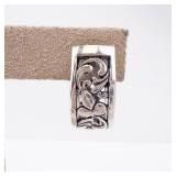 Floral Intricate Huggie Sterling Silver Earrings Floral Intricate Huggie Sterling Silver Earrings