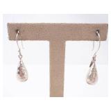 Sterling Silver Hammered Teardrop Earrings Sterling Silver Hammered Teardrop Earrings