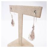 Sterling Silver Hammered Teardrop Earrings Sterling Silver Hammered Teardrop Earrings