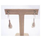 Sterling Silver Hammered Teardrop Earrings Sterling Silver Hammered Teardrop Earrings