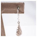 Sterling Silver Hammered Teardrop Earrings Sterling Silver Hammered Teardrop Earrings