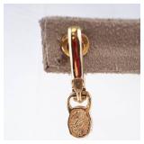 Swarovski Crystal Gold Tone Clip-On Earrings (Lot of 2) Swarovski Crystal Gold Tone Clip-On Earrings (Lot of 2)