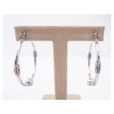 BN Sterling Silver Hoop Earrings BN Sterling Silver Hoop Earrings