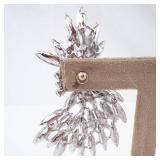 Crystal Sunburst Rhinestone Pierced Earrings - Clear Sparkle Crystal Sunburst Rhinestone Pierced Earrings - Clear Sparkle