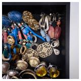 Costume Jewelry Assortment Tray - Earrings, Necklaces, Rings & Beads Costume Jewelry Assortment Tray - Earrings, Necklaces, Rings & Beads