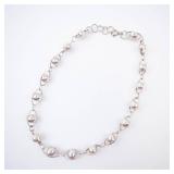 Sterling Silver Fancy Ball Link Bracelet/ Anklet Sterling Silver Fancy Ball Link Bracelet/ Anklet