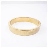 Michael Kors MK Logo Gold Tone Bangle Bracelet Michael Kors MK Logo Gold Tone Bangle Bracelet