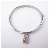 Michael Kors Padlock Bracelet with pave crystals - Silver-tone Michael Kors Padlock Bracelet with pave crystals - Silver-tone