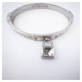 Michael Kors Padlock Bracelet with pave crystals - Silver-tone Michael Kors Padlock Bracelet with pave crystals - Silver-tone