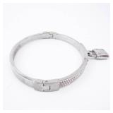 Michael Kors Padlock Bracelet with pave crystals - Silver-tone Michael Kors Padlock Bracelet with pave crystals - Silver-tone