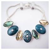 Napier - Silver-Tone Multi-Oval Gemstone Bracelet Napier - Silver-Tone Multi-Oval Gemstone Bracelet