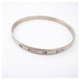 Sterling Silver Bracelet 925 - Paw Print & Medallion Motifs Sterling Silver Bracelet 925 - Paw Print & Medallion Motifs