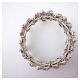 Crystal Rhinestone Bracelet - Silver Tone, Statement Cocktail Jewelry Crystal Rhinestone Bracelet - Silver Tone, Statement Cocktail Jewelry