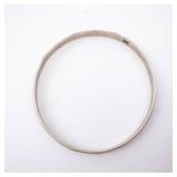 Sterling Silver Bangle Bracelet - Patterned Grapes/Leaves Motif Sterling Silver Bangle Bracelet - Patterned Grapes/Leaves Motif