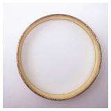 Gold-Tone Etched Floral Baby Band Bangle- Vintage Style Gold-Tone Etched Floral Baby Band Bangle- Vintage Style