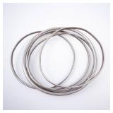 Sterling Silver Bangles (Lot of 5) Sterling Silver Bangles (Lot of 5)