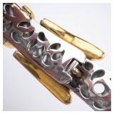 Two-Tone Stainless Steel Bracelet with Gold-Tone Belt Buckle Clasp & Pave Accents Two-Tone Stainless Steel Bracelet with Gold-Tone Belt Buckle Clasp & Pave Accents