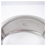 Cuff Bracelet - Black Enamel with Pavé Crystals, Silver Tone Cuff Bracelet - Black Enamel with Pavé Crystals, Silver Tone