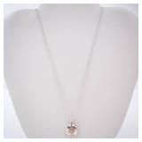 Sterling Silver Pendant Necklace - Stronger Than Yesterday Disc, Adjustable Chain Sterling Silver Pendant Necklace - Stronger Than Yesterday Disc, Adjustable Chain