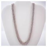 Chunky Sterling Silver Flat Chain Necklace. 68 Grams!!! Chunky Sterling Silver Flat Chain Necklace. 68 Grams!!!