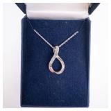 Bradford Exchange 'I Love You Forever' Crystal-Accent Infinity Teardrop Pendant Necklace Bradford Exchange 'I Love You Forever' Crystal-Accent Infinity Teardrop Pendant Necklace