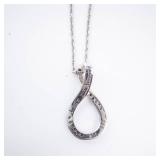 Bradford Exchange 'I Love You Forever' Crystal-Accent Infinity Teardrop Pendant Necklace Bradford Exchange 'I Love You Forever' Crystal-Accent Infinity Teardrop Pendant Necklace