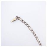 Men's Sterling Silver Cable Chain Necklace Italian Men's Sterling Silver Cable Chain Necklace Italian